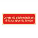 Centre de déclenchement d'évacuation de fumée