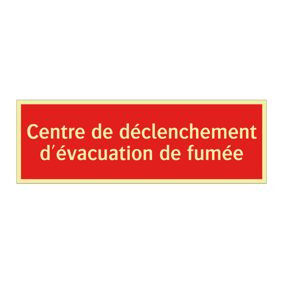 Centre de déclenchement d'évacuation de fumée