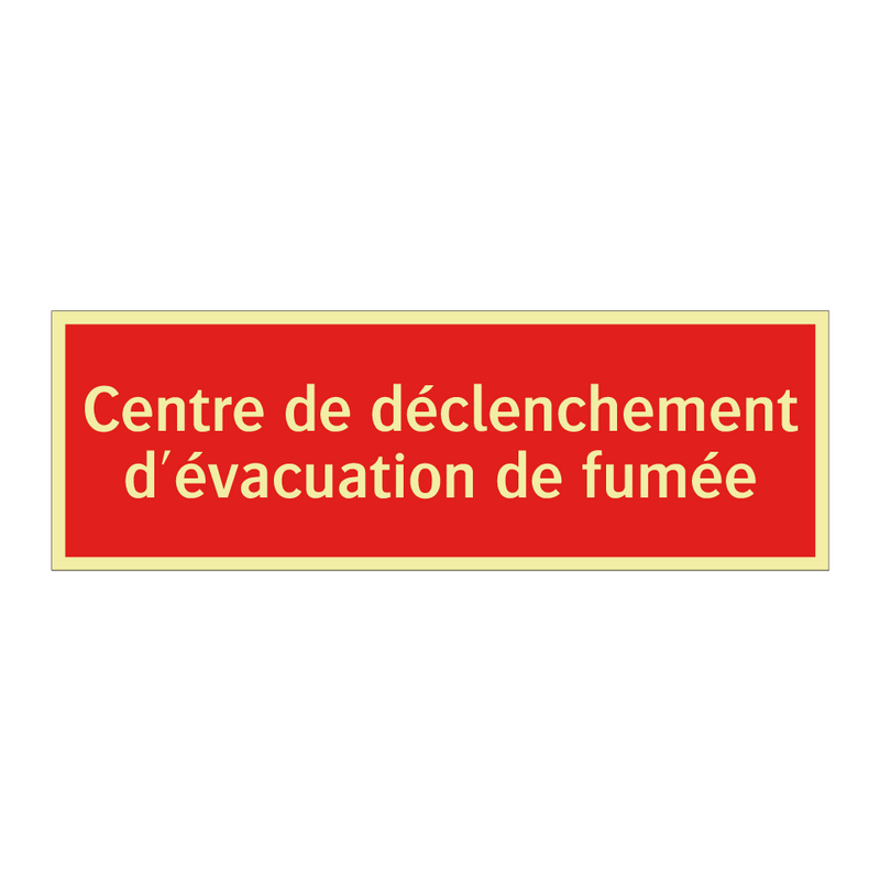 Centre de déclenchement d'évacuation de fumée