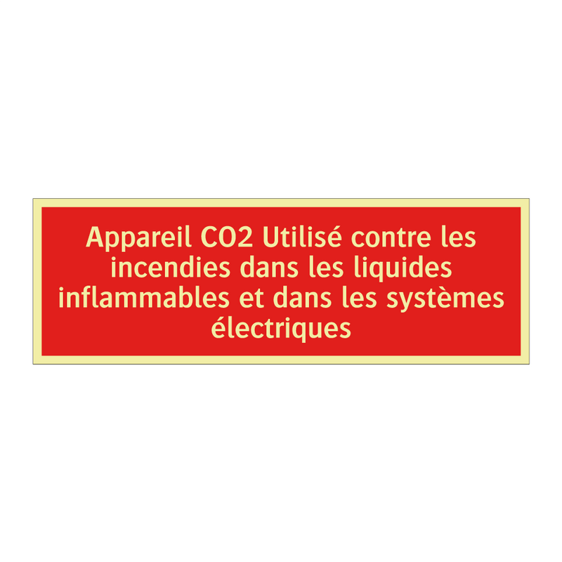 Appareil CO2 Utilisé contre les incendies dans les liquides inflammables et dans les systèmes électriques