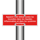 Appareil CO2 Utilisé contre les incendies dans les liquides inflammables et dans les systèmes électriques