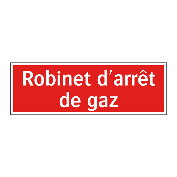 Robinet d'arrêt de gaz