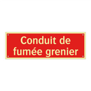 Conduit de fumée grenier