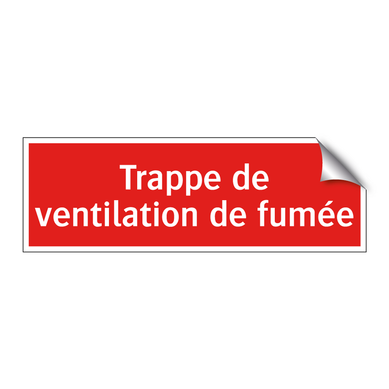 Trappe de ventilation de fumée