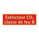 Extincteur CO₂ classe de feu B
