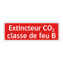Extincteur CO₂ classe de feu B