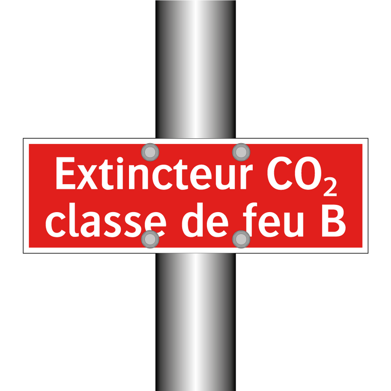 Extincteur CO₂ classe de feu B