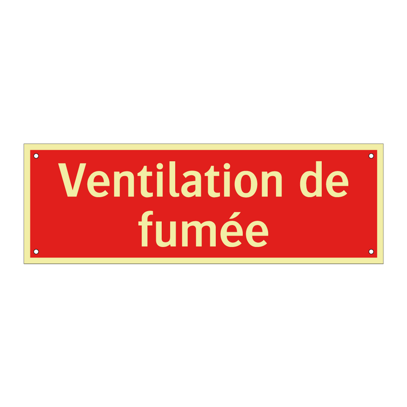 Ventilation de fumée