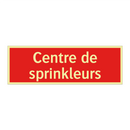 Centre de sprinkleurs
