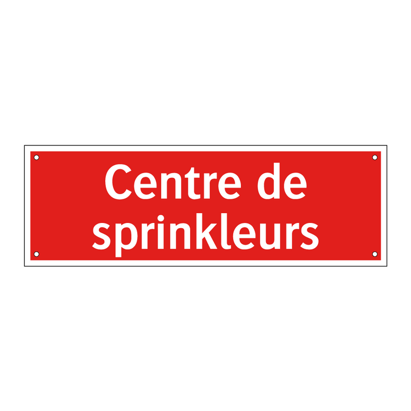 Centre de sprinkleurs