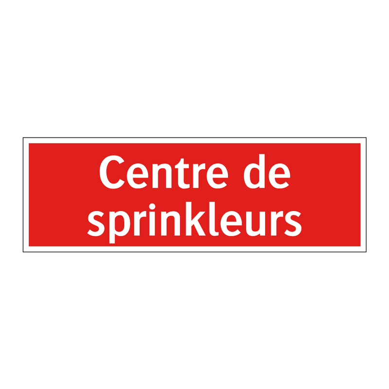 Centre de sprinkleurs