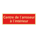 Centre de l'arroseur à l'intérieur
