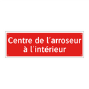 Centre de l'arroseur à l'intérieur
