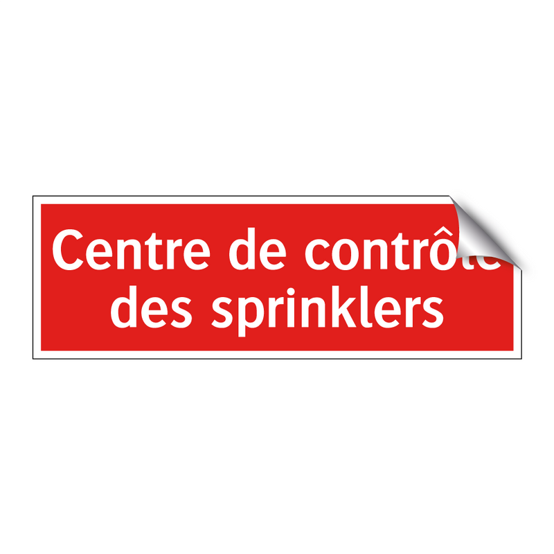 Centre de contrôle des sprinklers