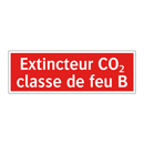 Extincteur CO₂ classe de feu B