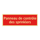 Panneau de contrôle des sprinklers