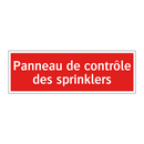 Panneau de contrôle des sprinklers