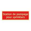 Station de pompage pour sprinklers