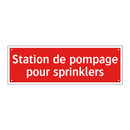Station de pompage pour sprinklers
