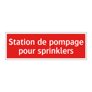 Station de pompage pour sprinklers