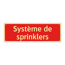 Système de sprinklers