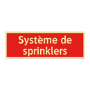 Système de sprinklers
