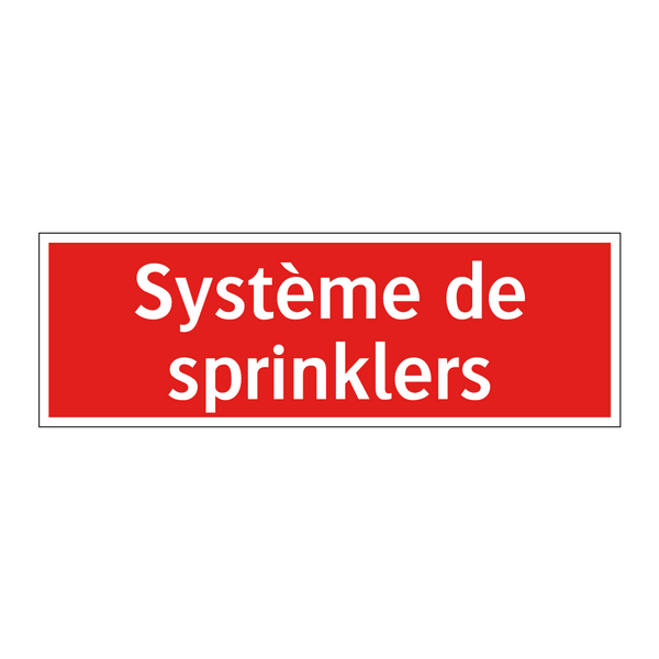 Système de sprinklers
