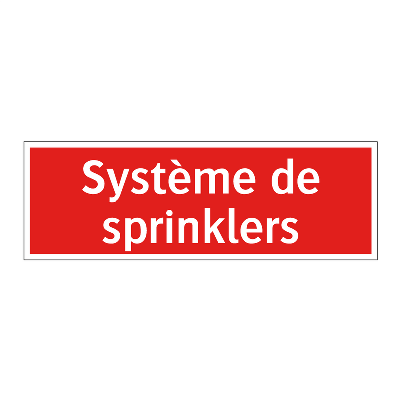 Système de sprinklers
