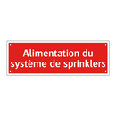 Alimentation du système de sprinklers