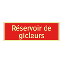 Réservoir de gicleurs