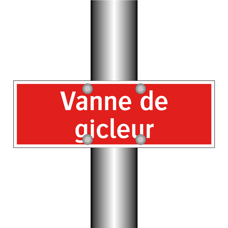 Vanne de gicleur