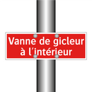 Vanne de gicleur à l'intérieur