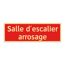 Salle d'escalier arrosage