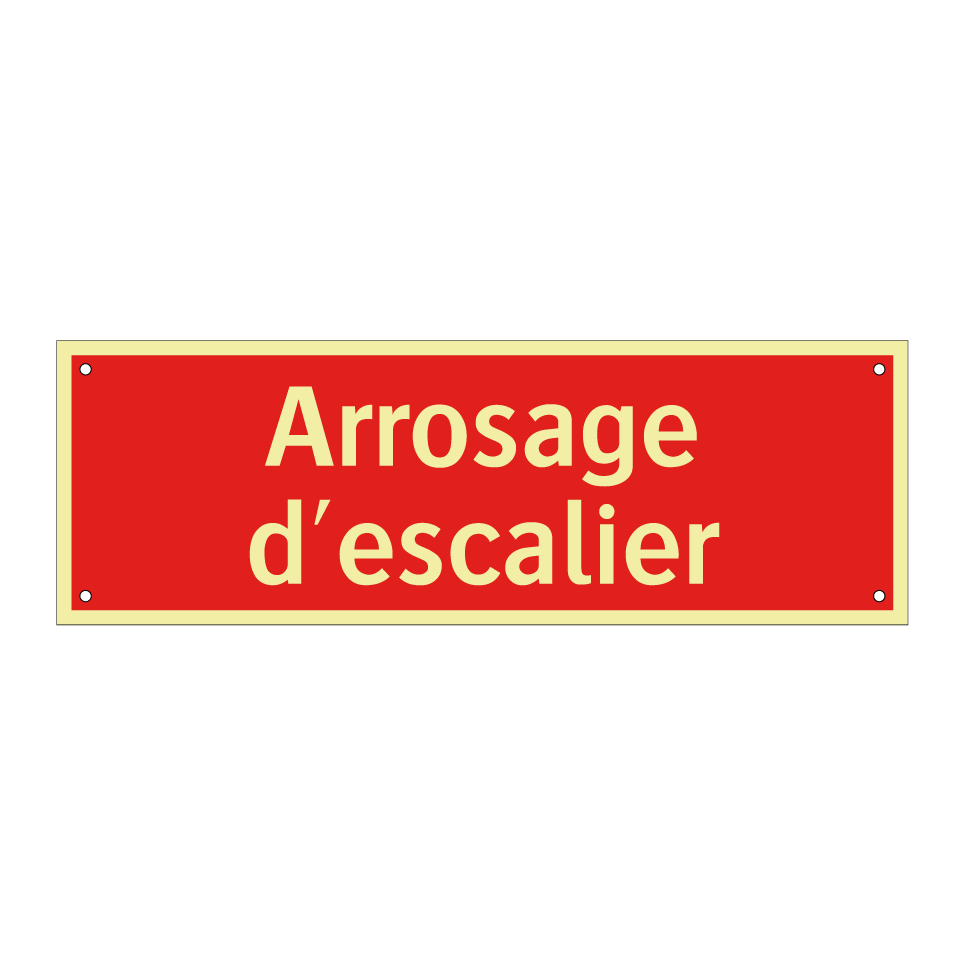 Arrosage d'escalier
