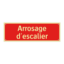 Arrosage d'escalier