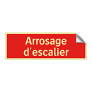 Arrosage d'escalier