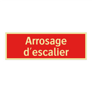 Arrosage d'escalier