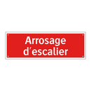 Arrosage d'escalier