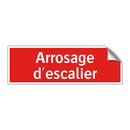 Arrosage d'escalier