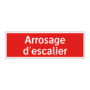 Arrosage d'escalier