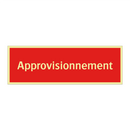 Approvisionnement
