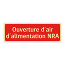 Ouverture d'air d'alimentation NRA