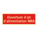 Ouverture d'air d'alimentation NRA