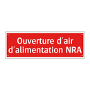 Ouverture d'air d'alimentation NRA