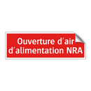 Ouverture d'air d'alimentation NRA