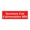 Ouverture d'air d'alimentation NRA