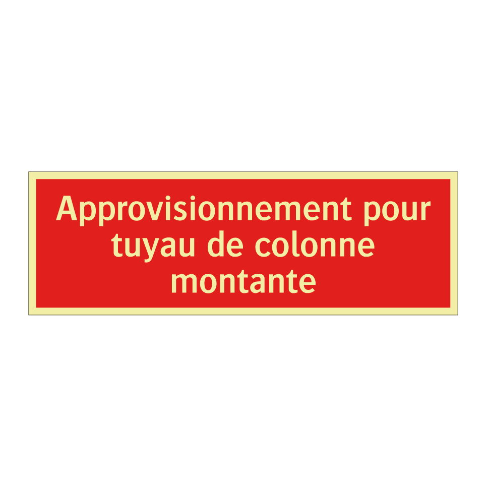 Approvisionnement pour tuyau de colonne montante