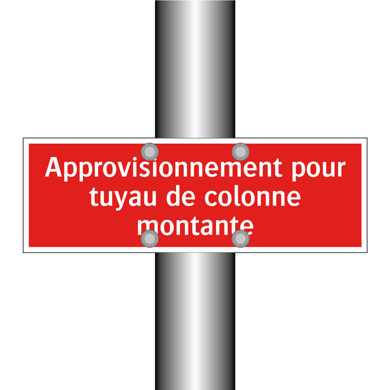 Approvisionnement pour tuyau de colonne montante