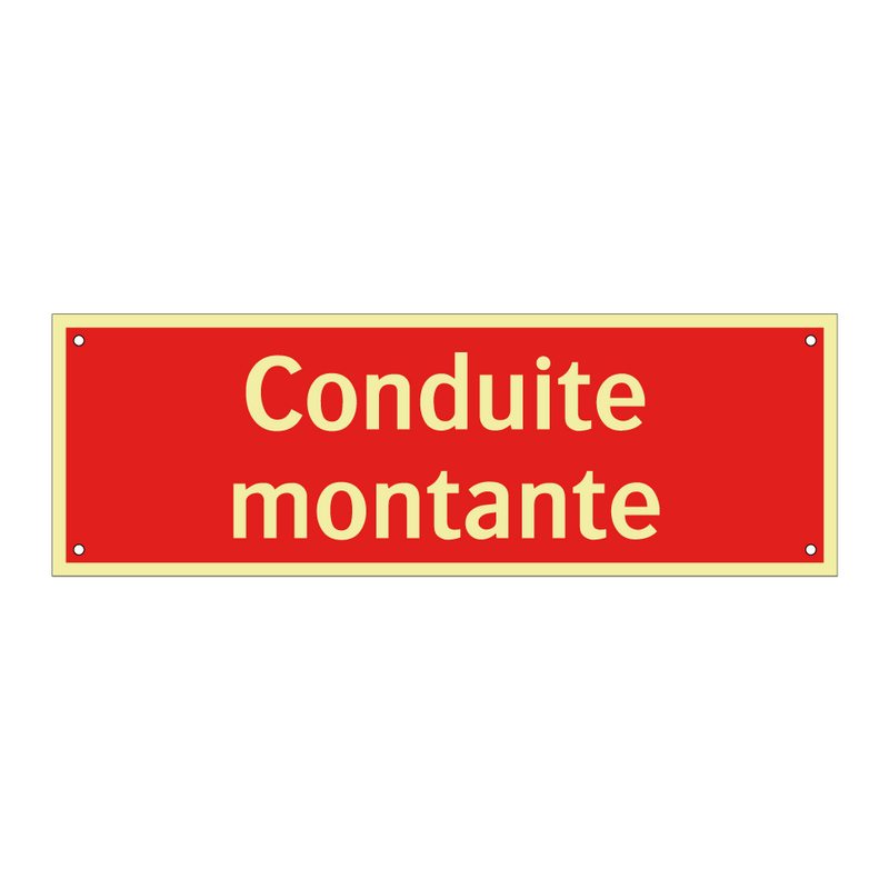 Conduite montante