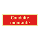 Conduite montante